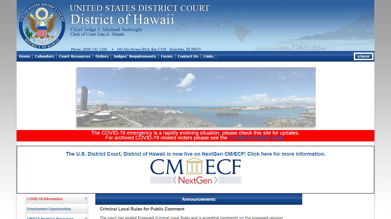 United States District Court - District of Hawaii